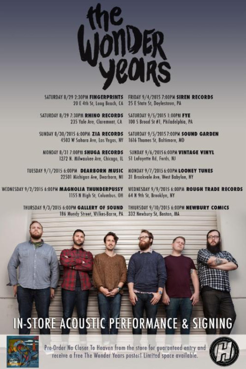 The Wonder Years Tour Poster 2015