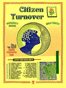 Citizen and Turnover tour poster