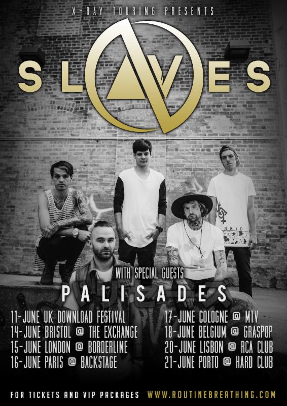 Palisades Slaves Tour Poster