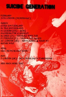 Suicide Generation Tour Poster 2018